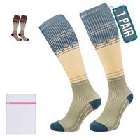 360 RELIEF Compression Socks for Women & Men - 15-20 mmHg Travel Flight Socks Graduated Support - Ideal for Running, Cycling & during Maternity - with Laundry Bag