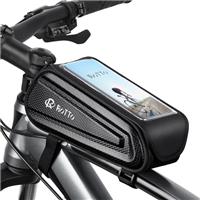 ROTTO Bike Bag Top Frame Bicycle Top Tube Bag Phone Holder W