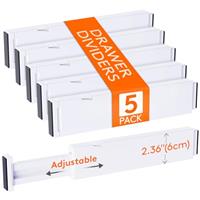 Lifewit 8 Pack Kitchen Drawer Dividers 2.36" High