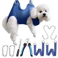 OVTEXZOG Dog Grooming Hammock Harness, Dog Sling for Nail Clipping/Trimming,Pet Grooming Restraint Bag with Nail Clippers Trimmer,Dog Grooming Supplies Kit for Claw Care