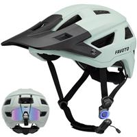 Favoto Mountain Bike Helmet Lightweight - MTB & Road Bicycle Helmet for Men Women - CE Certified Breathable Adjustable Cycling Helmet for Adults Youth