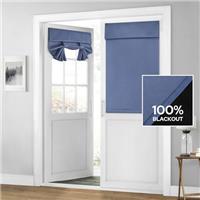 HOMEIDEAS 100% Blackout French Door Curtains