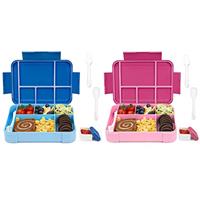 Bugucat Bento Lunch Box 1330ML,Kids Lunch Box Bento Boxes with 6 Compartments Cutlery,Leak Proof Lunchbox Snack Boxes for Kids Adult,Kids Lunch Box with