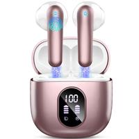 Wireless Earbuds, Bluetooth 5.3 Headphones 2024 Wireless Headphones in Ear with ENC Mic, Bluetooth Earphones Noise Cancelling Ear buds with 50H Hifi Stereo, IP7 Waterproof Headset, USB-C, LED Display