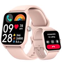 Yoever Smart Watch for Women (Answer/Make Calls), Fitness Watch with Heart Rate/Sleep/Blood Oxygen Monitor,Alexa Built-in, IP68 Waterproof, 100 Sports, Ladies Smartwatch for iOS Android (Pink)