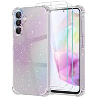 YIRSUR Glitter Clear Case Compatible with Samsung Galaxy S23