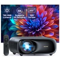 NexiGo PJ40 (Gen 3) Projector with WiFi and Bluetooth, D65 Calibrated, Native 1080P, 4K Supported, Projector for Outdoor Movies, 20W Speakers, Home Theater, Compatible w/TV Stick, iOS, Android