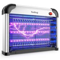 Buzbug LED Fly Zapper Indoor, 3800V Powerful Electric Fly Killer, 10 Years Lifespan 3 Lamps Sustainable Less Power,Durable Fly Catcher, Fly trap,Bug Zapper -MA009 (Black)