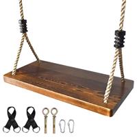 EXTFANS Wood Tree Swing Seat