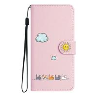 FALUWONRU Cute Cats pattern PU Leather Flip Case for Samsung Galaxy
