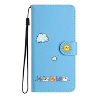 FALUWONRU Cute Cats pattern PU Leather Flip Case for Samsung Galaxy