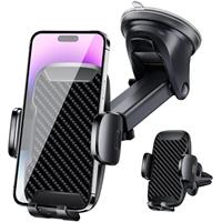 Vexloria Car Phone Holder, Car Phone Mount 360 Rotation, Upgraded Version with Strong Suction Power, Car Phone Cradle for Dashboard/Windscreen/Air Vent, Car Phone Holder for all 4.0''-7.0'' Phones