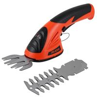 ZELATAN Cordless Grass Shear, 7.2V Electric Grass Trimmer & Hedge Trimmer with Rechargeable Battery, 2 in 1 Handheld Shrub Trimmer/Grass Cutter for Garden Yard Lawn