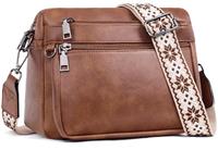 MUIIKOLA Cross Body Bag Women,Crossbody Bags For Ladies,PU Leather Medium Shoulder Handbags Built in Wallet Adjustable wide shoulder straps