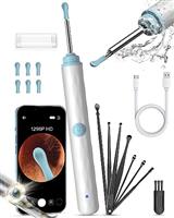 Kekoy Ear Wax Removal Kit Ear Camera 1296P HD, WiFi Ear Cleaner with Camera, Rechargeable Ear Wax Remover Tool with Camera, Ear Wax Removal Tool with Lights for Adult & Kid