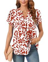Aodemo Women's Vests Summer Ladies Pleated Tops Blouses Shir