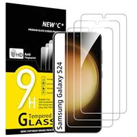 NEW'C 3 Pack Designed for Samsung Galaxy S24 Plus / S24+ 5G Screen Protector Tempered Glass,Case Friendly Ultra Resistant