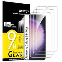 NEW'C 3 Pack Designed for Samsung Galaxy S24 Plus / S24+ 5G Screen Protector Tempered Glass,Case Friendly Ultra Resistant