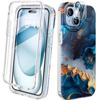 Diaclara Case for iPhone 12/16 Series Case, 360 Full Body Bumper Clear Back Cover