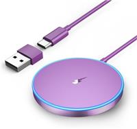 Magnetic Wireless Charger Fast Apple Mag-Safe Charger for iPhone 16 Pro Max/16 Pro/16 Plus/16/15 Pro Max/15/14/13/12 Series 617