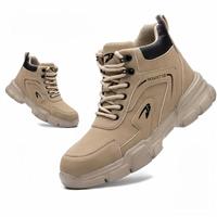 Steel Toe Cap Boots Mens Waterproof Safety Boots Women Lightweight Safety Trainers Non Slip Work Boots