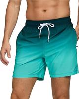Swimming Shorts Men Swimming Trunks with Zipper Pockets Quick Dry Board Shorts Mens Beach Shorts with Mesh Lining