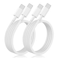 Jeenek USB C USB C Cabel 2Pack, 60W USB C Cable for iPhone 15 Pro Max/15 Pro/15 Plus