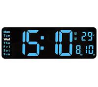 Digital Clock, 13" Large Display LED Wall Clock for Living R