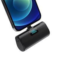HETP Mini Power Bank 5200mAh, 20W PD Fast Charging Portable Charger, LCD Display Battery Pack, Ultra-Compact Powerbank Compatible with iPhone 14/14 Pro Max/13/13 Pro Max/12/11/XR/X/8, etc Green