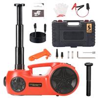 ROGTZ Electric Hydraulic Car Jack - Upgraded 4 in 1 Floor Jack Lift Kit 5 Ton Vehicle Trailer Truck Trolley Jack Stand Tire Change and Emergency Tyre Repair Set with Air Pump