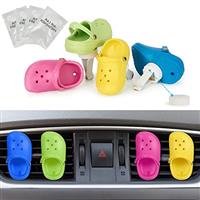 4 Pack Cute Shoe Air Freshener Vent Clips with 4PCS Refills Solid Fragrance Pads Car Perfume Clip Car Interior Decor Accessories for Men/Women for Friend