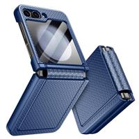 Doeshine for Samsung Galaxy Z Flip 6 Case with Back Screen Protector & Hinge Protection, Slim Fit Stylish Texture Non-Slip Hard Shockproof Protective Cover for Samsung Galaxy Z Flip 6 (Black)