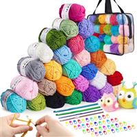 Crochet Yarn Knitting Wool 28Colors x 25g Crochet Wool