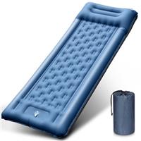 Camping Mat, 12cm Thickened Outdoor Mattress, Camping Mattress with Integrated Air Pump, Ultra Light and Waterproof Outdoor Sleeping Mat for Camping, Hiking, Backpacking, Cycling Trips