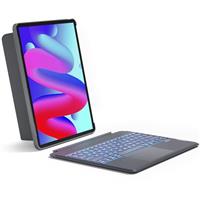 Inateck Detachable Keyboard Case for iPad Air 11 inch M3 2025/M2 2024, Keyboard with Trackpad for Air 7/6/5/4 Gen, iPad Pro 11" 4/3/2/1, 7-Color Backlight, Vertically/Horizontally, KB04111 Black