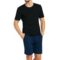 Chalier Cozy Mens Modal Pyjamas Sets Short Sleeve T-Shirts Tops Bottoms Casual Comfortable Nightwear Summer Loungewear for Men Soft Sleepwear Pjs Sets with Pockets L XL