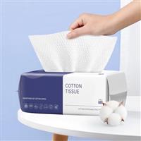 Disposable Face Towel, 100 Count Face Towels for Washing Soft Cotton Dry Wipes Facial Cloths Towelettes for Washing and Drying, Facial Tissue for Cleansing, Skincare and Makeup Remover