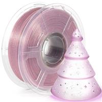 iSANMATE Transparent Flashing PLA Filament 1.75 mm, Clear Glitter Multicolour 3D Printer Filament 1KG(2.2 lb)/Spool, Dimensional Accuracy +/- 0.03 mm