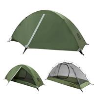 Underwood Aggregator 1/2 Man Backpacking Tent - Lightweight Waterproof One Man Tent for Camping, Easy Set Up Compact 1/2 Person DomeTent, 3 Season One PersonTent for Hiking, Camping, Outdoor