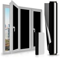 Window Privacy Film Static Cling Sun Blocking Daytime Anti UV Reflective Window for Home and Office Silver