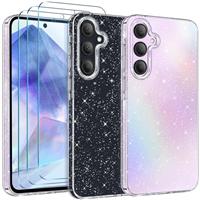 COPIKE Camera Protection for Samsung Galaxy Case with 2 Pack Screen Protector, Anti-Scratch Shockproof Protection