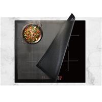 60x52cm Induction Hob Protector Mat,Magnetic Silicone Induction Hob Cover,Heat Resistant & Scratch Protector,Multifunctional BPA-Free Silicone Mat for Induction Cooktop & Hob Protection (Mesh Design)