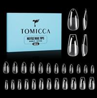 TOMICCA Nail Tips for gel extensions, False Nails, Fake Nails, Press on Nails, Acrylic Nail Tips, Clear Nail Tips for Acrylic Extensions