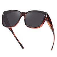 Myiaur Oversized Fit Over Sunglasses for Women, Trendy Wear Over Glasses, Polarized UV400 Protection Sunglasses for Driving Outdoors
