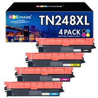 GPC Image 203X Compatible Toner Cartridges Replacement for HP 203X 203A CF540X Compatible with Color Laserjet Pro MFP M281fdw M281fdn M280nw M254dw M254nw M254dn(Black Cyan Magenta Yellow, 4-Pack)
