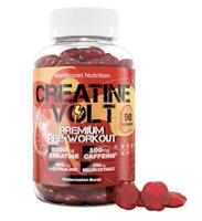 WellBoost Creatine MAX 5000mg Creatine Monohydrate + BCAAs per Serving Vegan, Sugar-Free Gummies for Lean Muscle Growth, Endurance, Recovery & Energy (1 Month Supply)