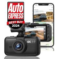 Dash Cam Front for Car 4K/2160P Dash Camera with 5G WiFi and Bluetooth APP,Built-in GPS 3.0" IPS Screen Dashcam 140 Wide Angle, G-Sensor, HDR, Night Vision, 24H Parking Mode