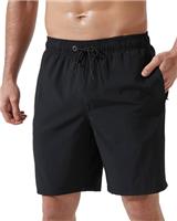 Arcweg Mens Long Swimming Shorts Swim Shorts with Zip Pockets for Men Quick Dry Mens Swimming Trunks Adjustable Drawstring Board Shorts Surf Beach Shorts
