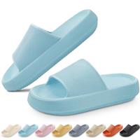 BHFRGAS Cloud Sliders Women MenCloud Slippers with Thick OutsoleNon-Slip Soft Summer Mens Womens Slippers Flip FlopsShower Bathroom Slippers Pillow Slides for Beach,Pool and Outdoor