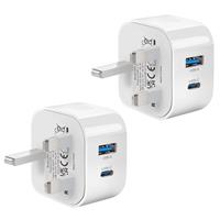 USB C Plug for Apple iPhone 16 15 14 13 12 11 Pro Max Plus X XS XR 8, SE 2020, Pad Pro Air Mini, USBC Fast Charger Type C Power Charging Head Adapter Charge Wall PD UK